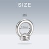 TKY Eye Nut Eye Bolts Stainless Steel Female Screw Bolt