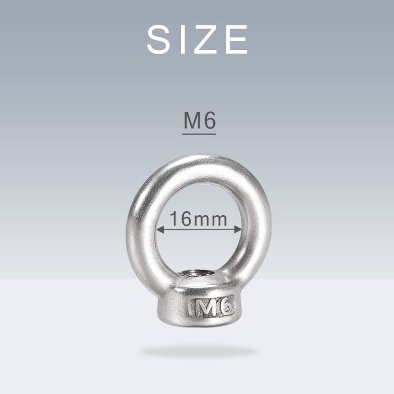 TKY Eye Nut Eye Bolts Stainless Steel Female Screw Bolt