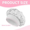 YAPKOLV Satin Bonnet Hair Cap for Sleeping Reversible Double Layer