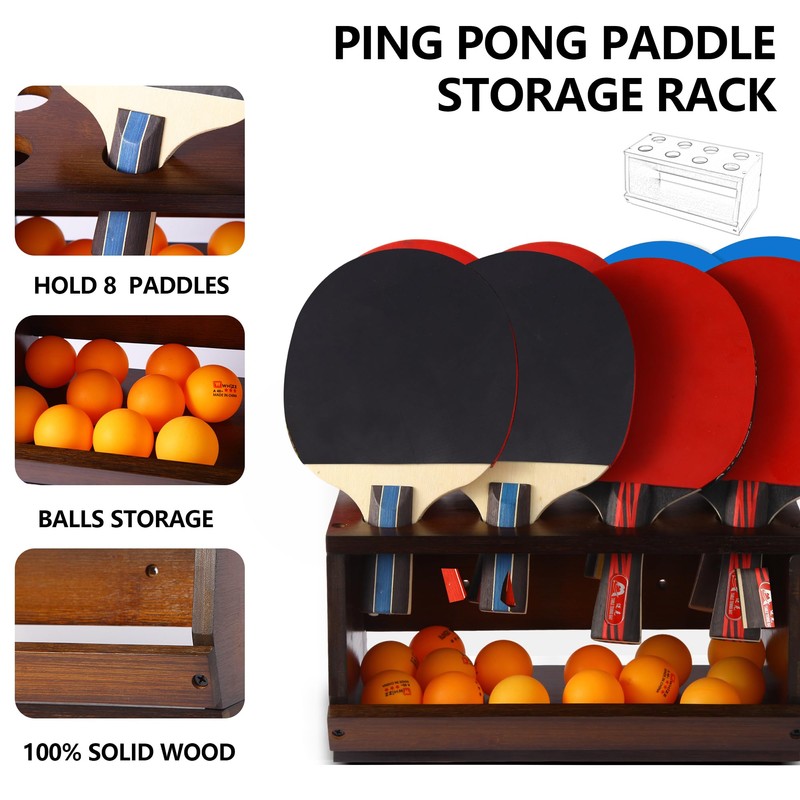 Ping Pong Paddle Holder, Ping Pong Paddle Storage Hold 8
