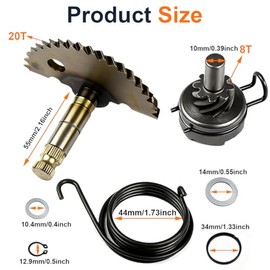 50cc Kickstarter Repair Kit for Chinese Scooter Mopeds with GY6 49cc/50cc 139QMB/139QMA 4-Stroke Engines for Alpha Motors for Direct Bikes for Dafier for Guoben for Roketa for Taotao for