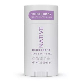 Native Whole Body Deodorant Stick, Lilac & White Tea, Aluminum Free,Unisex,2.