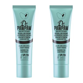 Dr. PawPaw Shea Butter Multipurpose Balm Set - Hydrating Lip Moisturizer - Nourishing Balm for Lips, Skin, and Hair - Vegan Lip Moisturizer - 2 pc
