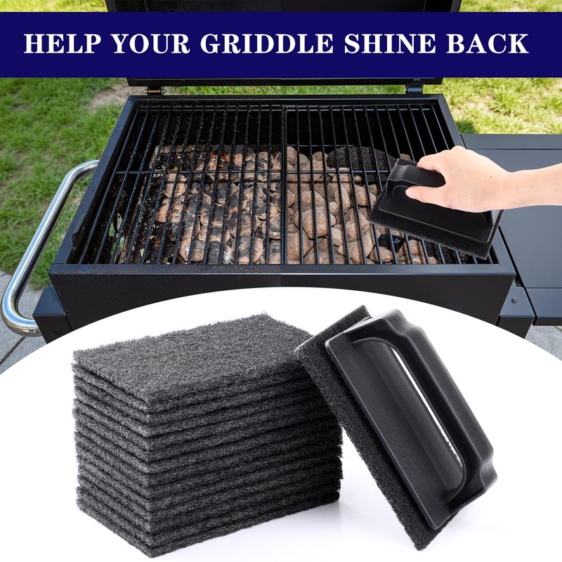 Reallnaive 31 Pcs Griddle Cleaning Kit Screen Holder Grill Screens