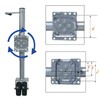 ROAD DAWG ATR39002MB-1 Torin Boat Trailer Jack with Dual Wheel: