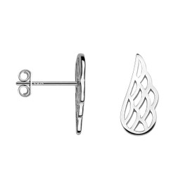 SOFIA MILANI - Women's Earrings 925 Silver - Stud Earrings as Angel Wings - 20273, Sterling Silver, No Gemstone