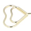 2Pcs Table Number Holder Heart Shaped Firm Stable Premium Metal