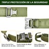 Kokila Collares Tácticos para Perro Ajustable, Mediano, Verde, M