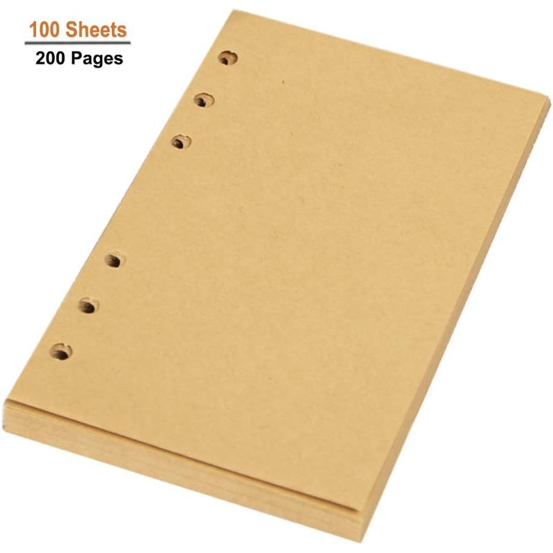Aomiduo Refillable A5 Paper Lined, Refill Paper 100 Sheets 6