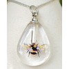 Cremation Urn Bottle Bumble Bee Wild Flowers Sympathy Gift Sterling