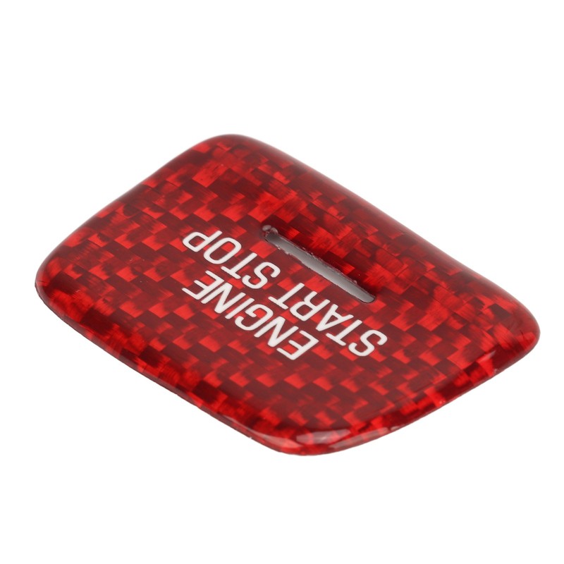 Engine Push to Start Button Cover Carbon Fiber Start Switch