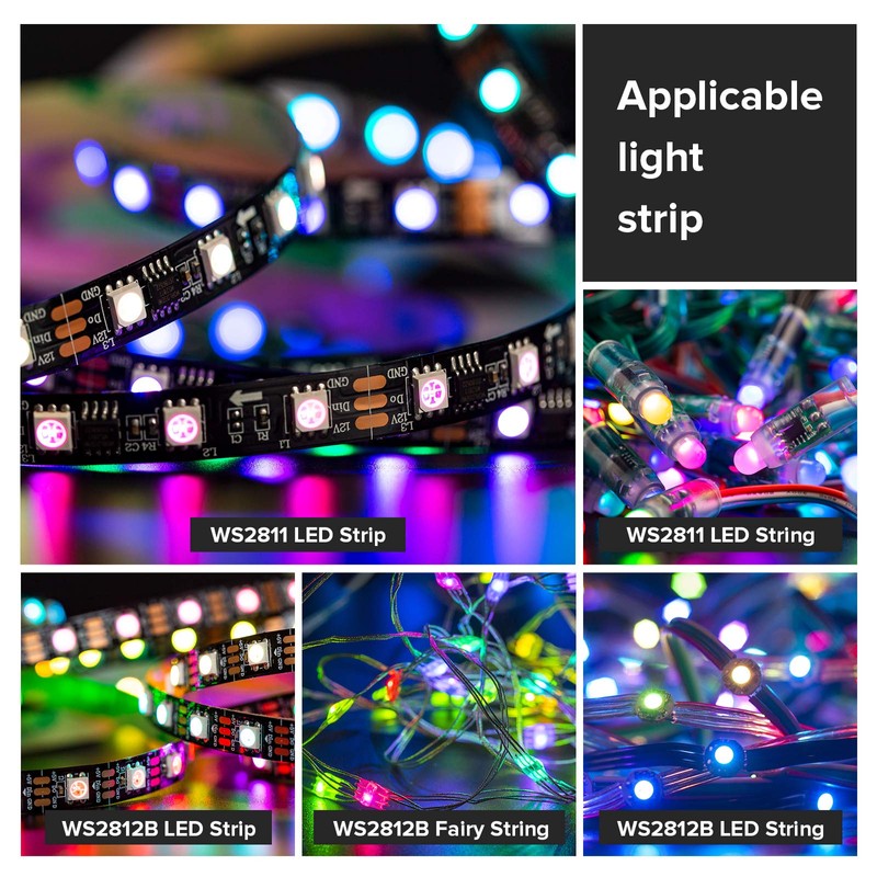 BTF-LIGHTING 14 Keys WS2811 and WS2812B DC5V/12V Wireless RF LED