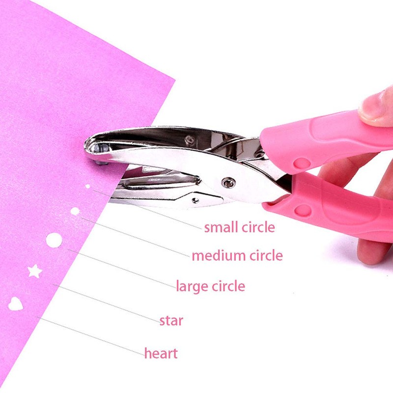 1PCS Handheld Hole Punch, DIY Arts Hole Punch Cute Hole