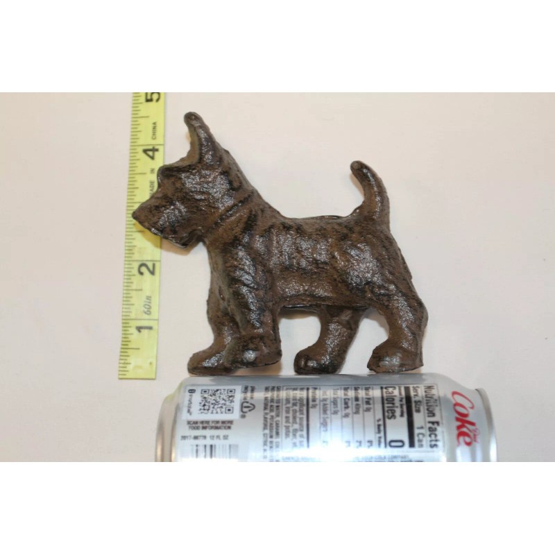 Collectible Scottish Terrier Figurine Solid Cast Iron 5 inch /