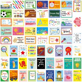ceiba tree Lunch Box Notes for Kids 60 Pcs Positive Affirmation Love Note Cards for Boys and Girls School Lunchbox