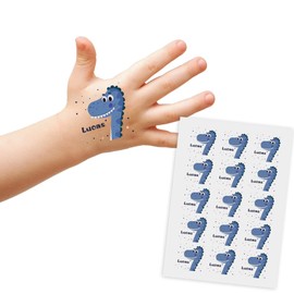 Custom Temporary Tattoos for Kids,Dinosaur Fake Realistic Tattoos Stickers for Unisex Child-15pcs