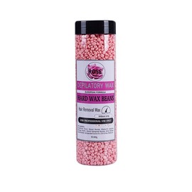Hard Wax Beads, 400g Wax Beans for Hair Removal, Sensitive Skin Hard Wax for Face, Legs, Armpit, Brazilian, Bikini and Full Body at Home, Waxing Beads for Women Men (Rose)