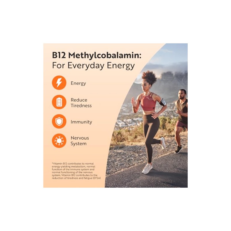 Nutravita Vitamin B12 1000mcg - 365 High Strength Tablets -