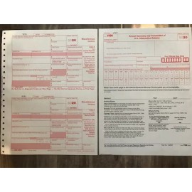 Unbranded/Generic (6) 2020 IRS TAX FORMS 1099-MISC (6 Recipients) + 2 FORMS 1096
