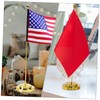 Levemolo Sturdy Metal Plastic Desk Flag Pole Holder Office Decor