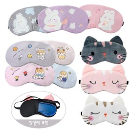 Character hot and cold compress pack, sleep eye patch, compress pack Includes Jamsuni/White 3ea
