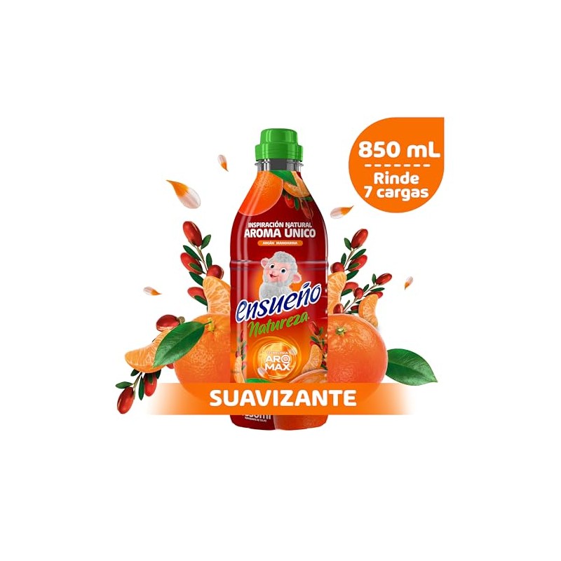 Ensueño Natureza Argan + Mandarina Suavizante de Telas 850ml