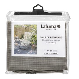 Lafuma Mobilier Replacement Batyline Cover for Maxi Transat Recliner Grey LFM2655-8556