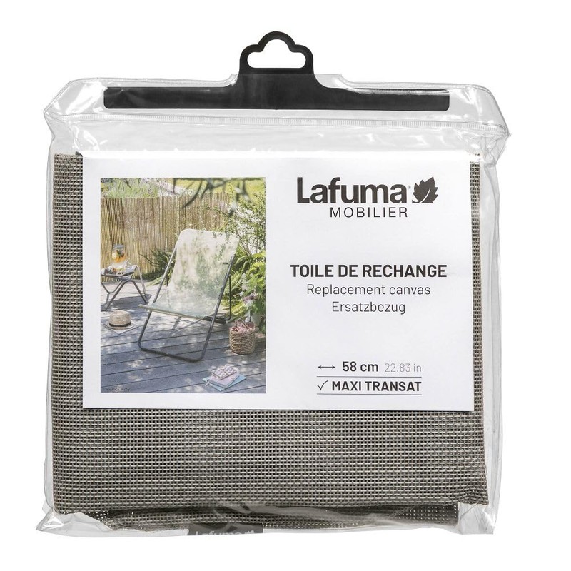 Lafuma Mobilier Replacement Batyline Cover for Maxi Transat Recliner Grey