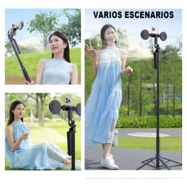 Trípode Retráctil De Control Remoto Y Seguimiento Facial