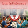 Canada Day Flag Decorations - Folded Flag with Maple Leaf