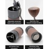 Manual Coffee Grinder, Portable Hand Stainless Steel Conical Burr Coffee