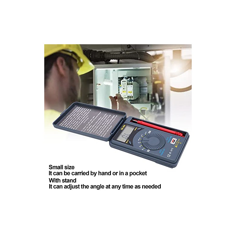 Multímetro digital, multímetro de bolsillo multipropósito, pantalla digital, voltímetro portátil