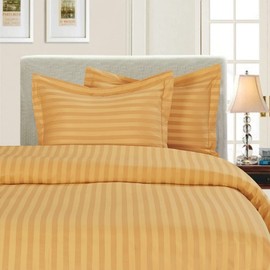 Elegant Comfort Silky-Soft 1500 Thread Count Egyptian Quality Wrinkle-Free 3-Piece Duvet Cover Set, King/Cal-King, Camel Gold