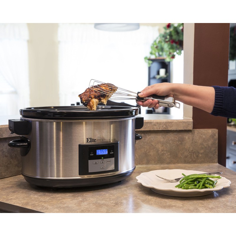 Maxi-Matic Elite Platinum MST-900VXD 8.5-Quart Stainless Steel Programmable Slow Cooker