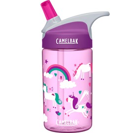 CamelBak Eddy Kids Big Bite Valve Straw Water Bottle Unicorns, 12oz