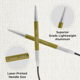 KnitPro Zing Fixed Circular Needles 9" (22.5cm) | 3.50mm