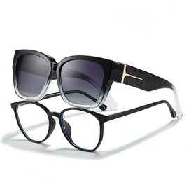 IGnaef Fit Over Sunglasses for Women Men, Polarized Over Glasses Sunglasses UV Protection Snap Shade IF7511M