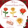 Liliaafar 30 Sets Red Funeral Favors for Guests, Memorial Rose