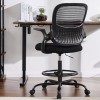 JHK Home Office Standing Desk Computer Chair with Flip-up Armrests