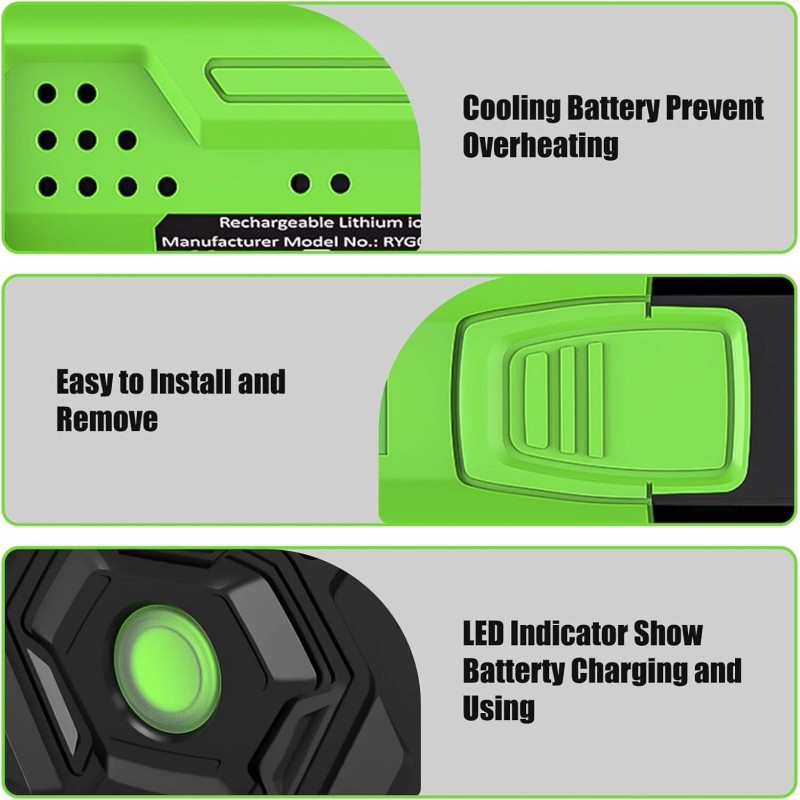 56V 3.0Ah Lithium Battery For EGO 56V Tool Lawn Mower