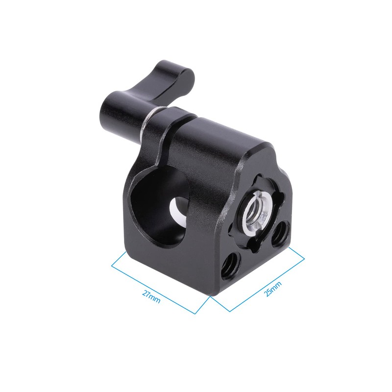 NICEYRIG 15mm Rod Clamp Single Rod Clamp with 1/4" &