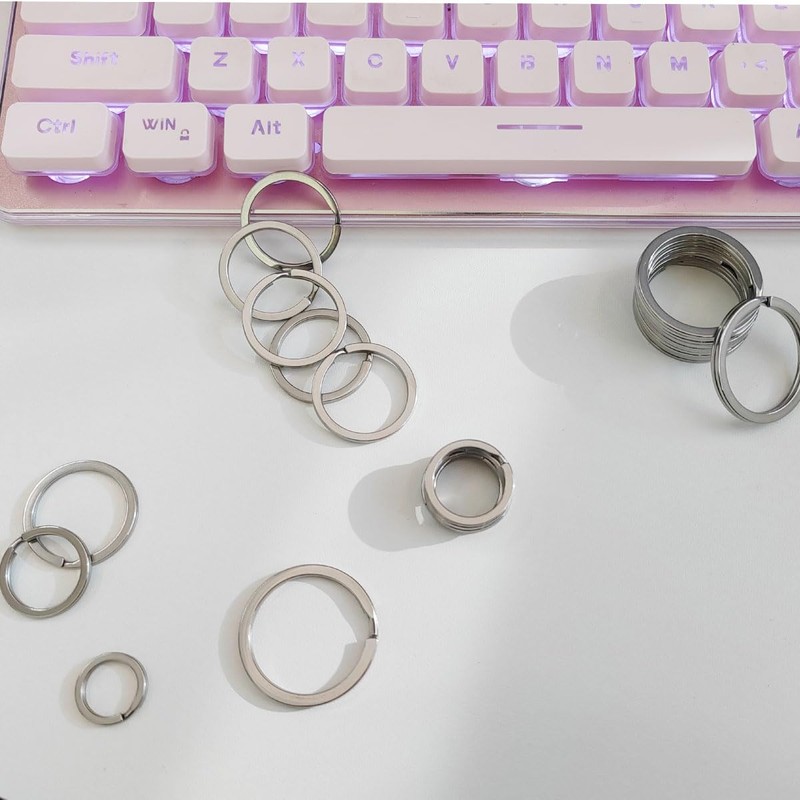 Split Key Rings, Round Split Key Rings, Keychain Split Rings,