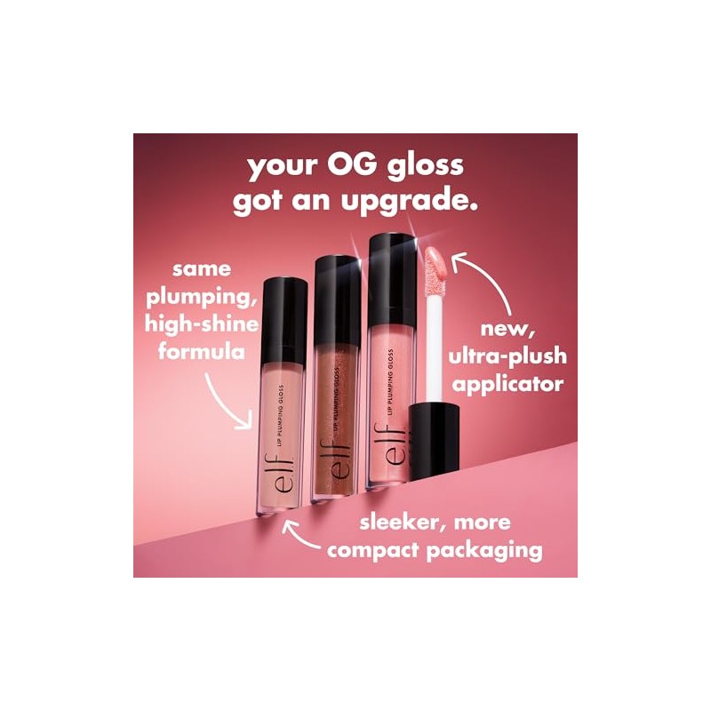 e.l.f. Cosmetics Lip Plumping Gloss, Shimmering Gloss Hydrates and Plumps