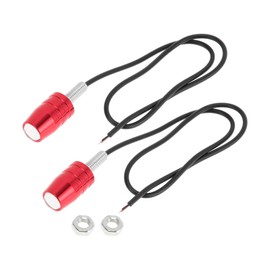 HOPESPANNER 2 Pcs License Plate Light LED Tag Lamp for Car Motorcycle Waterproof, Rainproof Red License Plate Light