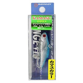 Bassday C415 Range Vibe 45ES Kamasu Lure, Silver Powder Blue