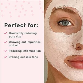 Sand & Sky mascarilla facial de arcilla rosa australiana desintoxicante con vitamina C y antioxidantes - mascarilla de arcilla para aclarar poros para
