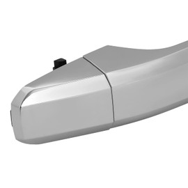 Auto Dynasty Factory Style Rear Door Pull Handle Compatible with Chevy Silverado GMC Sierra 1500 Crew Cab 2014-2018, Driver or Passenger Side, Chrome