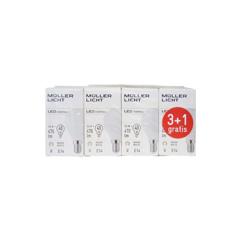Müller-Licht LED EEK A+ (A++ - E) E14 Tropfenform 5.5W