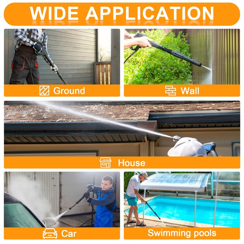 100FT Pressure Washer Hose 3/8''- 5000 PSI High Tensile Wire
