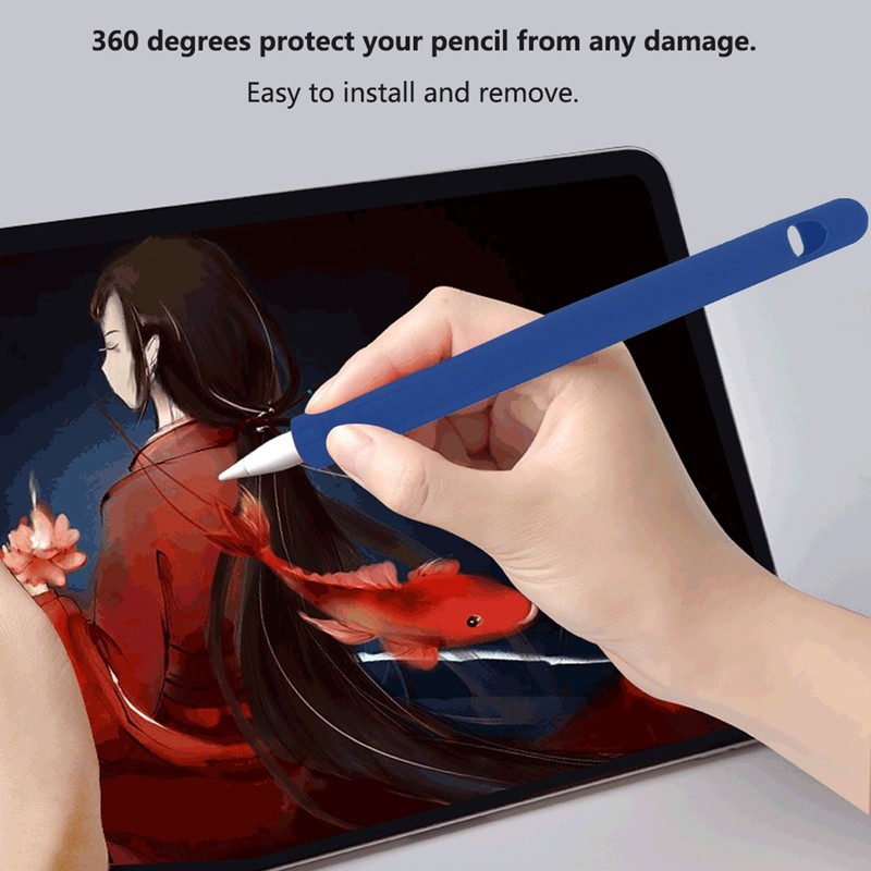 Soft Silicone Stylus Pen Sleeve Tablet Touch Pen AntiSlip Fall
